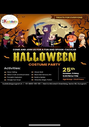 Comes and Join us for a fun and Spook-Tacular Halloween